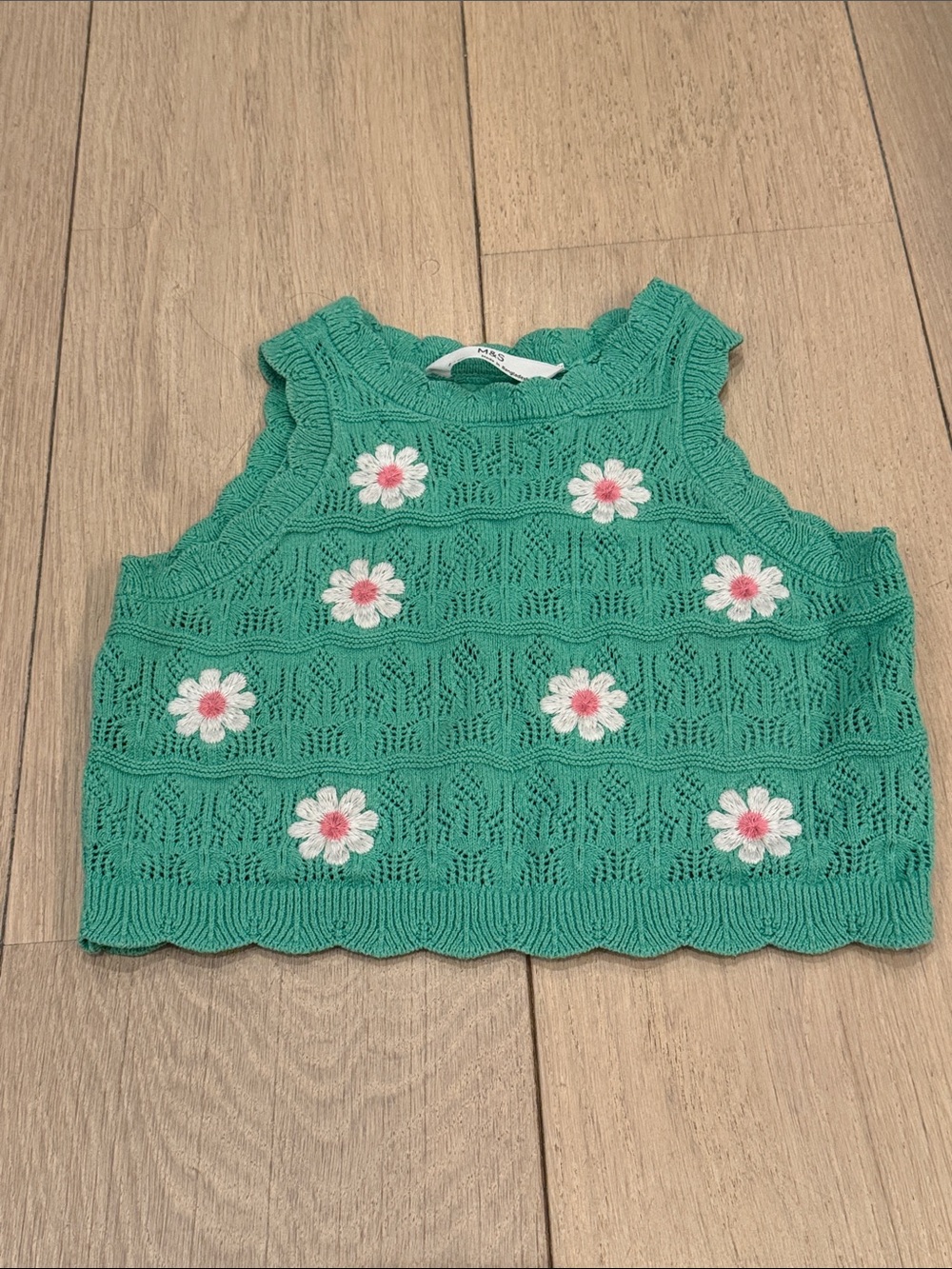 Knit Floral Top